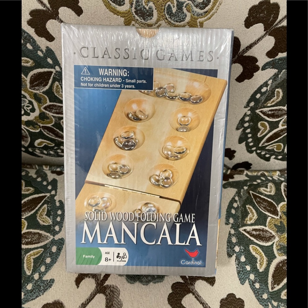 Mancala Solid Wood Folding Game Factory Sealed NIB 2007 Cardinal Industries NEW